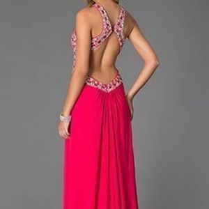 Magenta long dress